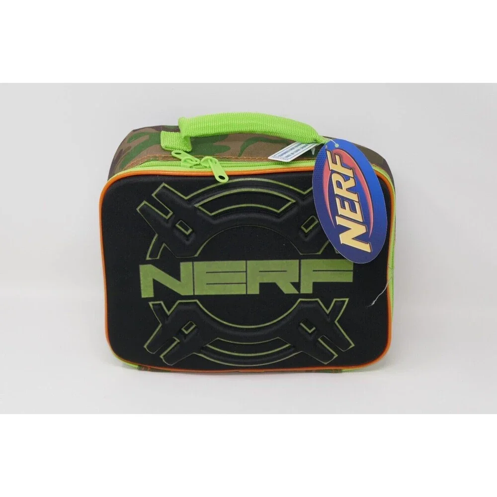 Nerf Bullseye Camo Rectangular Insulated Lunch Kit w/ Tags